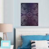 エンボス銀箔プリント 箔ポスター (インサイチュ (寝室))