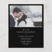 エンボス黒いエレガント金ゴールド予算の保存 チラシ (裏面)