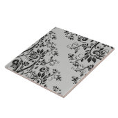 エンボス黒渦巻形のフローラ タイル (側面)