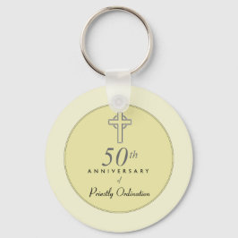 エンボス・クロス神父50周年 キーホルダー