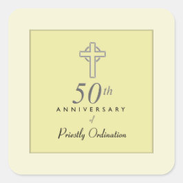 エンボス・クロス神父50周年 スクエアシール