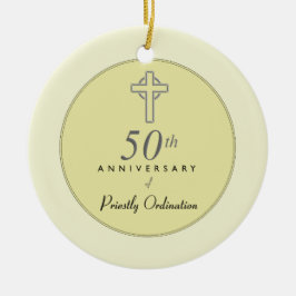 エンボス・クロス神父50周年 セラミックオーナメント