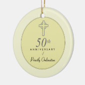 エンボス・クロス神父50周年 セラミックオーナメント (左)