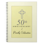 エンボス・クロス神父50周年 ノートブック (正面)