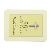 エンボス・クロス神父50周年 マグネット (横)