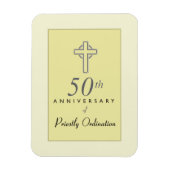 エンボス・クロス神父50周年 マグネット (縦)