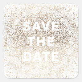 エンボス |フォーマル雪エレガント白金箔 スクエアシール