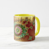 エンボス-フラクタルのマグ マグカップ (正面右)