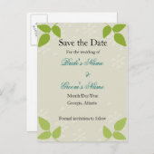 エンボス – 日付カードの保存 案内ポストカード (正面/裏面)