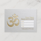 エンボスOMシンボルヨガインストラクターアポイントメント 予約カード (正面)