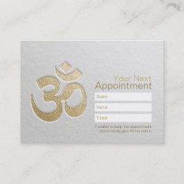 エンボスOMシンボルヨガインストラクターアポイントメント 予約カード