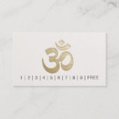 エンボスOMシンボルヨガインストラクターロイヤリティパンチ ロイヤリティカード (正面)