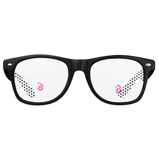エンボディインのハート記号を特徴とする円形ロゴ レトロサングラス (正面)