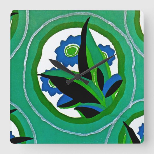 エンポリオ・モッファでのセギーのアールデコ#11 スクエア壁時計 (正面)