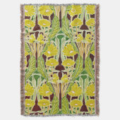 エンポリオ モッファのアールヌーボー デザイン #7 スローブランケット (正面縦)