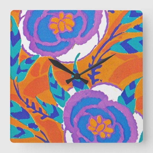 エンポリオ·モファのセギーのアールデコ5位 スクエア壁時計 (正面)