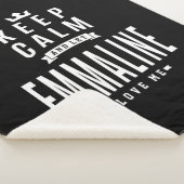 エンマリンパーソナライズされたネーム誕生日ギフト シェルパブランケット (3/4)