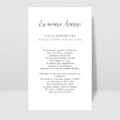 エンメスペインのモリアアモローザ祈りの言葉フォトカード