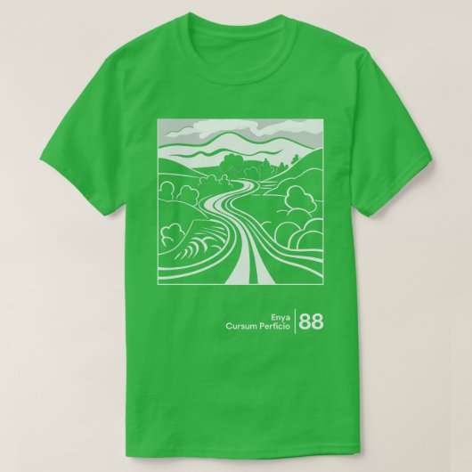 エンヤミニマルスタイルグラフィックデザイン2 Tシャツ (デザイン正面)