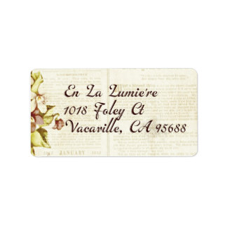 エンラルミエール差出人住所2012年9月 ラベル