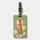 エンルート注lアベンチャーブラウンレッドラゲッジタグ ラゲッジタグ (正面縦)