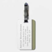 エンルート注lアベンチャーブラウンレッドラゲッジタグ ラゲッジタグ (裏面縦)