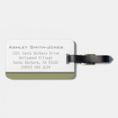 エンルート注lアベンチャーブラウンレッドラゲッジタグ ラゲッジタグ (裏面横)