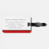 エンルート注lアベンチャーレッドラゲッジタグ ラゲッジタグ (裏面横)