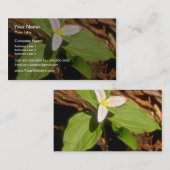 エンレイソウの花 名刺 (正面/裏面)