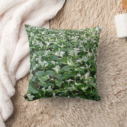 エンレイソウ分野の枕 クッション (ブランケット)