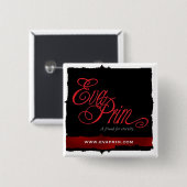 エヴァのきちんとしたゴシック様式ボタン 缶バッジ (正面&裏面)