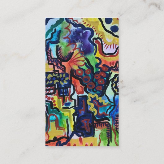 エヴァのガーデンハンド色彩の鮮やかアモダンート 名刺 (裏面)