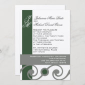 エヴァグリーンとグレー 招待状 (正面/裏面)