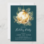 エヴァグリーンクリスマスオーナメントホリデーパーティー 招待状 (正面)