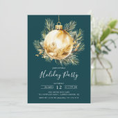 エヴァグリーンクリスマスオーナメントホリデーパーティー 招待状 (スタンド正面)