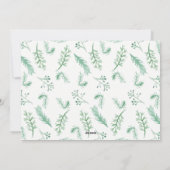 エヴァグリーンクリスマスホリデーフォトカードイン石板 シーズンカード (裏面)