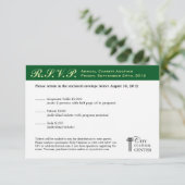 エヴァグリーンビジネスガライベント企業のRSVP 出欠カード (スタンド正面)