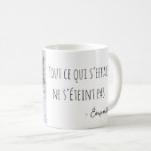 エヴァパレーションポートレートシック・ピクセル・アート・ノワール・エブラン コーヒーマグカップ (正面右)