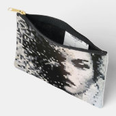 エヴァパレーションポートレートピクセルアートノワールとブラン アクセサリーポーチ (見開き)