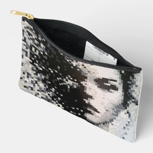エヴァパレーションポートレートピクセルアートノワールとブラン アクセサリーポーチ (見開き)