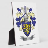 エヴァンス家紋コート・オブ・アームズ フォトプラーク (側面)