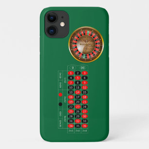 エヴァーおもしろいアメリカルーレットテーブルイメージiPhoneケース iPhone 11 ケース