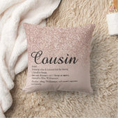 エヴァ最高のイソ定義バラ金ゴールドグリッター クッション (ブランケット)