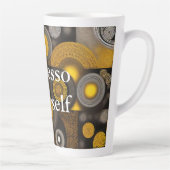 エヴァ2抽象デザインラテマグ カフェラテマグ (右)