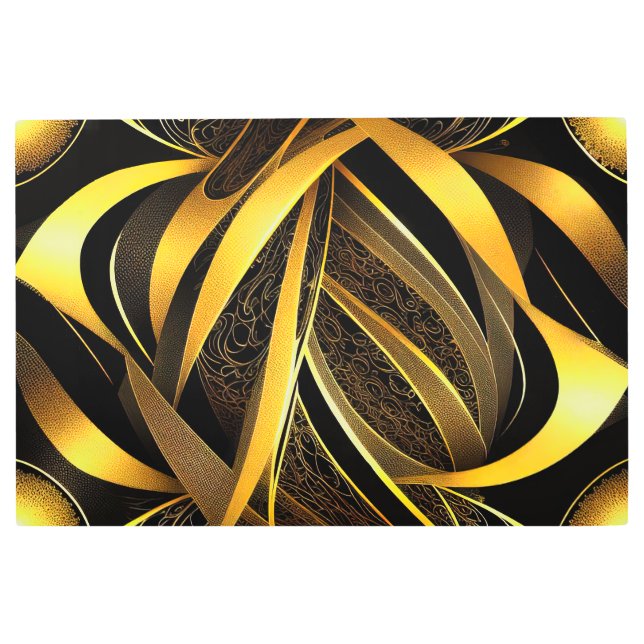 エヴァ4抽象デザインメタルウォールアート メタルプリント (正面)