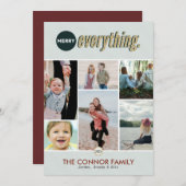 エヴィーチメリーングフォトコラージュホリデーカード シーズンカード (正面/裏面)