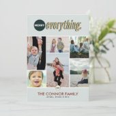 エヴィーチメリーングフォトコラージュホリデーカード シーズンカード (スタンド正面)