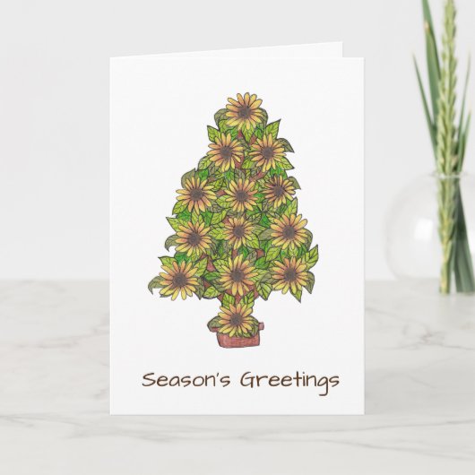 エヴィー祝チングサンフラワーズホリデーカード シーズンカード (正面)