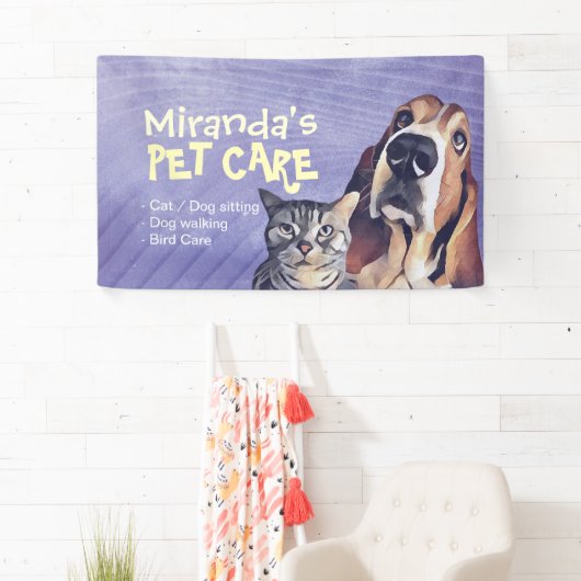 エヴェリペリキャット&ドッグペットケアグルーミングシッティングショップ 横断幕 (インサイチュ)