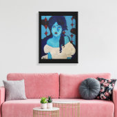 エヴェリンブルー キャンバスプリント (インサイチュ (リビング))